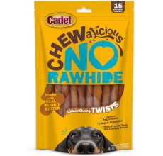 Cadet 15 pk Chewalicious® Classic Chewy Twists - Peanut Butter Flavor Dog Treats & Chews