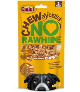 Cadet 2 pk Chewalicious® Layered N Dipped Chews - Peanuts Dog Treats & Chews