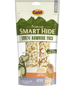 Cadet 2 pk. Smart Hide Rawhide Free Oats w/ Display Dog Treats & Chews