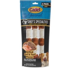 Cadet 3 pk Large Kabobs Grilled Surf & Turf Flavor Dog Treats & Chews