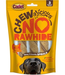 Cadet 3 pk Medium Chewy N Crunchy Spirals Dog Treats & Chews
