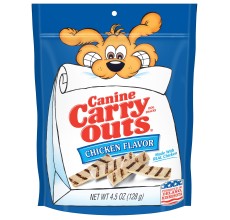 Canine Carry Outs Snacks Chicken Flavour Dog Treats 128g - 4.5 oz.