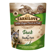 Carnilove Duck with Timothy Grass for Adult Dogs (Wet Food Pouches) 300g