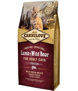 Carnilove Lamb & Wild Boar for Adult Cats 6kg