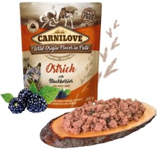 Carnilove Ostrich with Blackberries for Adult Dogs (Wet Food Pouches) 300g