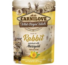 Carnilove Rabbit Enriched With Marigold For Kittens wet food - 85g