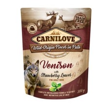 Carnilove Venison with Strawberry Leaves for Adult Dogs (Wet Food Pouches) 300g