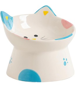 Cat design Cat Bowl - 11.5 x 9.7cm - Blue