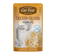 Cat Fest Chicken With Salmon In Tender Jelly For Cats 70g