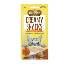 Cat Fest Creamy Snacks-Salmon With Caviar 4x10g