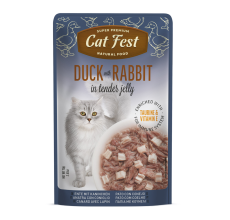 Cat Fest Duck With Rabbit In Tender Jelly For Cats 70g