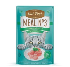 Cat Fest Meal No 3 Cat Food in Jelly-Tuna With Chicken 50g