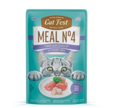 Cat Fest Meal No 4 Cat Food in Jelly-Tuna With Scallop 50g