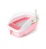 ⚠️ Clearance Item – May have slightly damaged packaging or missing parts. Sold as-is. | Catidea Luxury Hooded Cat Litter Station With Sifter-Pink - Tray Only