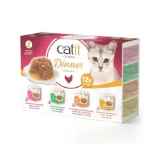 Catit Chicken Dinner Multipack, 12 x 75 g