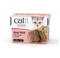 Catit Cuisine Beef Pate with Carrots, 95 g Tetra, 12pcs/box