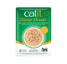 Catit Divine Shreds, Chicken with Liver & Broccoli 75g