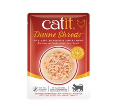Catit Divine Shreds, Chicken with Tuna & Carrot, 75g, 18pcs/box