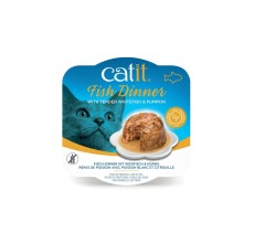 Catit Fish Dinner, Whitefish & Pumpkin 80 g, 6pcs/box