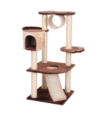 Catry Cat Tower With Scratcher 55X55X122Cm