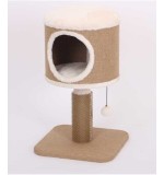 Catry Cat Tree With Cozy Cushion And Scratcher 38X38X60Cm