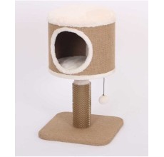 Catry Cat Tree With Cozy Cushion And Scratcher 38X38X60Cm