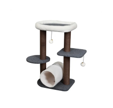 Catry Stylish Cat Tree With Scratch Post 43X33X72Cm