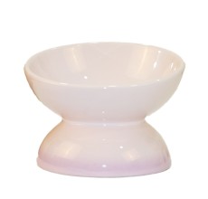 Ceramic whiskers Cat Bowl  - 10.5 x 10cm - Purple