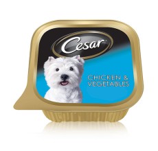 Cesar Chicken and Vegetables Wet Dog Food - 100G