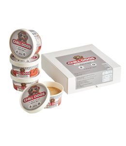 Chill Dogs Blastin' Beef Box 4 Cups x 130ml Ice Cream for Dogs