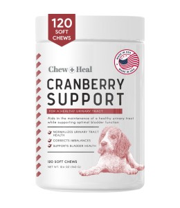 Chew & Heal - Cranberry Support Urinary Tract Supplement for Dogs - 250gm