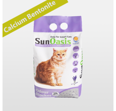 Sun Oasis Lavender Clumping Cat Litter – Calcium Bentonite, Odor Control