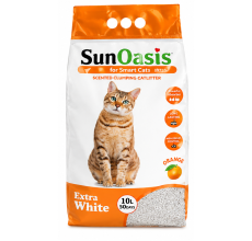 Sun Oasis Orange Clumping Cat Litter – Calcium Bentonite, Odor Control