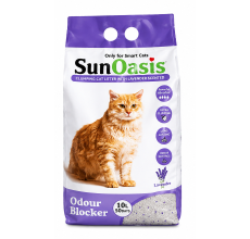 Sun Oasis Lavender Clumping Cat Litter – Calcium Bentonite, Odor Control