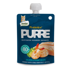 Dentalight Prebiotics+ PURRE creamy Treats For Cats-Salmon & Shrimp 55g
