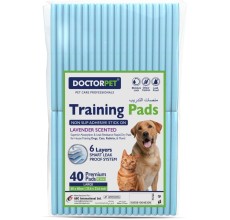 Doctor Pet Lavender Training Pads - 40ct - Large - 60 x 60 cm