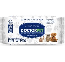 Doctor Pet Pet Wipes - 56 Pcs