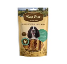 Dog Fest Chicken Strips On Chewy Stick For Adult Dogs - 90g - 3.17oz