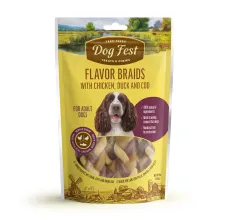Dog Fest Flavor Braids With Chicken, Duck And Fish 90g