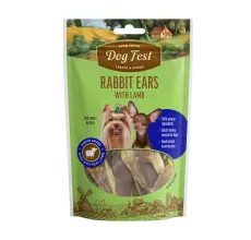 Dog Fest Rabbit Ears with Lamb for Mini Dogs 55g