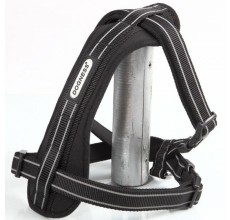 Dogness Black Reflective Neoprene Harness L