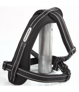 Dogness Black Reflective Neoprene Harness L