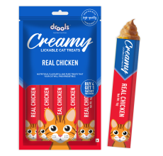 Drools Creamy Chicken Cat Treats 5x15g (75gm)