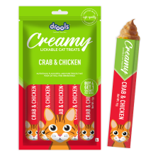 Drools Creamy Crab & Chicken (5x15g)