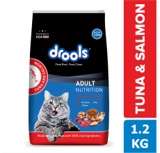 Drools Tuna & Salmon Adult Cat Food, 1.2kg