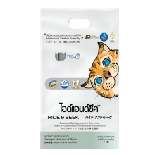 Hide & Seek Cassava Cat Litter Biodegradable-Flushable Baby Powder Scented (18 Lb - 8.16 Kg)