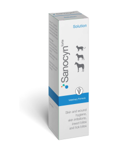 Sanocyn Dogs and Cats Skin Care Solution - HOCL latest technology solution (75 ml) - Made in Austria