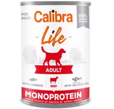 Calibra Dog Life Can Adult Beef with Carrots 400g