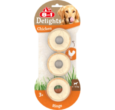 Expiring On-  01/02/2026- 8in1 Delights Chicken Rings 3ct