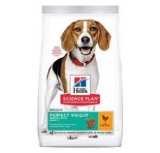 Expiring On-  01/02/2026- Hills Perfect Weight medium - dry food for dogs with Chicken 2 kg